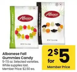 Albertsons Albanese Fall Gummies Candy offer