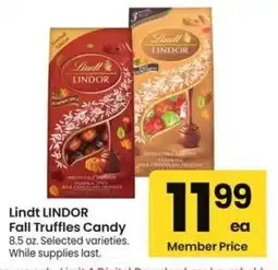 Albertsons Lindt LINDOR Fall Truffles Candy offer