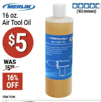 Merlin air tool oil
