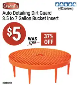 Harbor Freight Tools Grant's auto detailing dirt guard offer