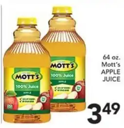 Pete's Fresh Market Mott's apple juice offer