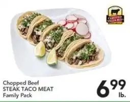 Pete's Fresh Market Chopped Beef Steak Taco Meat Family Pack offer