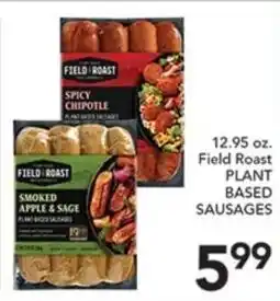 Pete's Fresh Market Field Roast plant based sausages offer