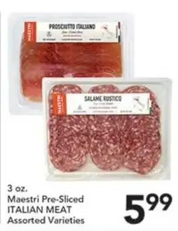 Pete's Fresh Market Maestri Pre-Sliced Italian Meat Assorted Varieties offer