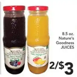 Pete's Fresh Market Nature's Goodness Juices offer