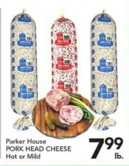 Pete's Fresh Market Parker House pork head cheese offer