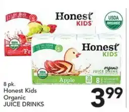 Pete's Fresh Market Honest Kids Organic Juice Drinks offer
