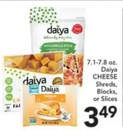 Pete's Fresh Market Daiya cheese shreds, blocks, or slices offer