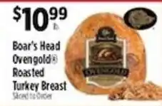 Pioneer Supermarkets Boar's Head Ovengold Roasted Turkey Breast offer