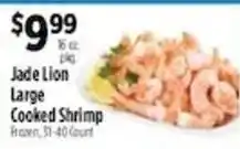 Pioneer Supermarkets Jade Lion large cooked shrimp offer