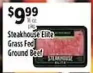 Pioneer Supermarkets Steakhouse Elite Grass Fed Ground Beef offer