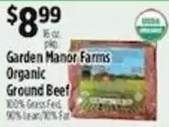 Pioneer Supermarkets Garden Manor Farms Organic Ground Beef offer