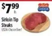 Pioneer Supermarkets Usda Choice Beef Sirloin Tip Steaks offer