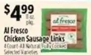 Pioneer Supermarkets Al Fresco Chicken Sausage Links offer