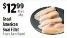 Pioneer Supermarkets Great American Swai Fillet offer