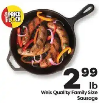 Weis Quality Family Size Sausage