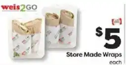 Weis Markets Weis2Go Store Made Wraps offer