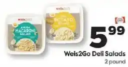 Weis Markets Weis2Go Deli Salads offer