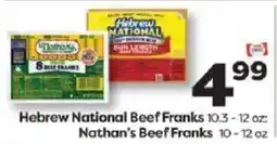 Weis Markets Hebrew national beef franks nathan's beef franks offer