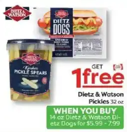 Weis Markets Dietz & Watson Pickles offer