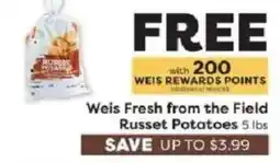 Weis Markets Weis Fresh from the Field Russet Potatoes offer
