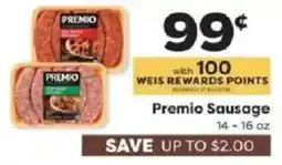 Weis Markets Premio Sausage offer