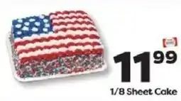 Weis Markets 1/8 Sheet Cake offer
