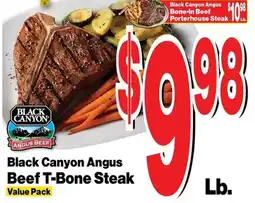 Super Saver Black Canyon Angus Beef T-Bone Steak offer