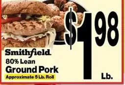 Super Saver Smithfield ground pork offer