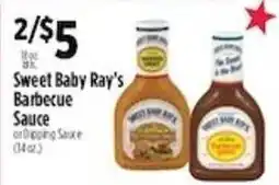 Pioneer Supermarkets Sweet Baby Ray's Barbecue Sauce offer