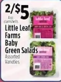 Pioneer Supermarkets Little Leaf Farms Baby Green Salads offer