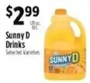 Pioneer Supermarkets Sunny D Drinks offer