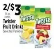 Pioneer Supermarkets Twister Fruit Drinks offer