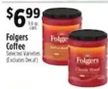 Pioneer Supermarkets Folgers Coffee offer