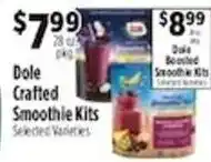Pioneer Supermarkets Dole crafted smoothie kits offer