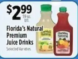 Pioneer Supermarkets Florida's Natural Premium Juice Drinks offer