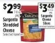 Pioneer Supermarkets Sargento shredded cheese offer