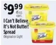 Pioneer Supermarkets I Can't Believe It's Not Butter Spread offer