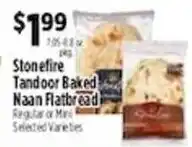 Pioneer Supermarkets Stonefire Tandoor Baked Naan Flatbread offer