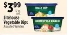 Pioneer Supermarkets Litehouse Vegetable Dips offer