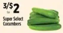Pioneer Supermarkets Super Select Cucumbers offer