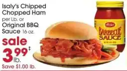 Giant Eagle Isaly's Chipped Chopped Ham or Original BBQ Sauce offer