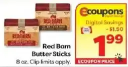 Weis Markets Red Barn Butter Sticks offer