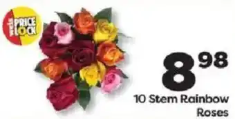 10 Stem Rainbow Roses