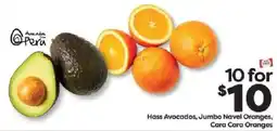 Weis Markets Hass Avocados, Jumbo Navel Oranges, Cara Cara Oranges offer