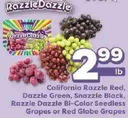 Weis Markets Razzle Dazzle Grapes offer