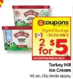 Weis Markets Turkey Hill Ice Cream offer
