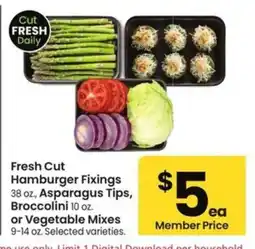 Albertsons Fresh Cut Hamburger Fixings offer