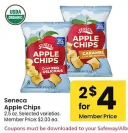 Albertsons Seneca Apple Chips offer