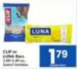 Tom Thumb Clif or Luna Bars offer